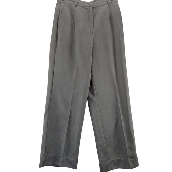 Appleseeds Womens Pants Black Size 6 100% Polyester Button Zip Close Pockets - Picture 1 of 12